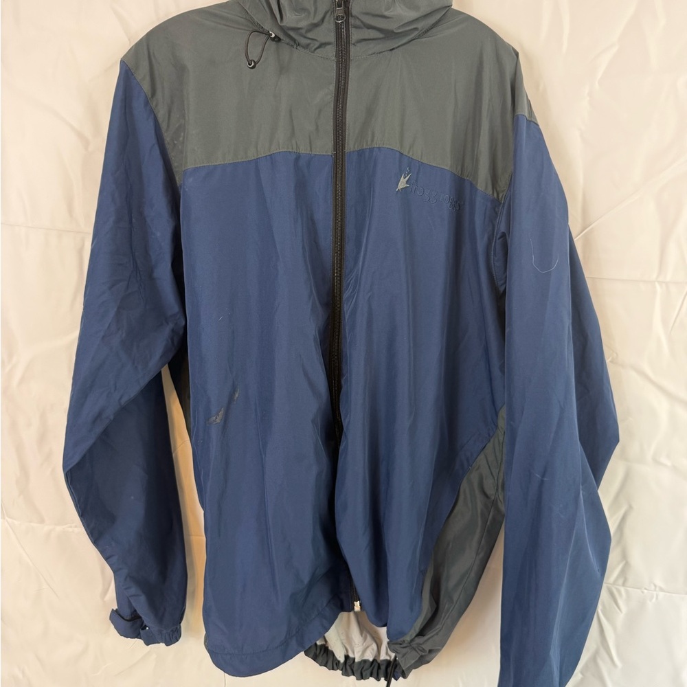 Stylish Blue and Gray Windbreaker for Men